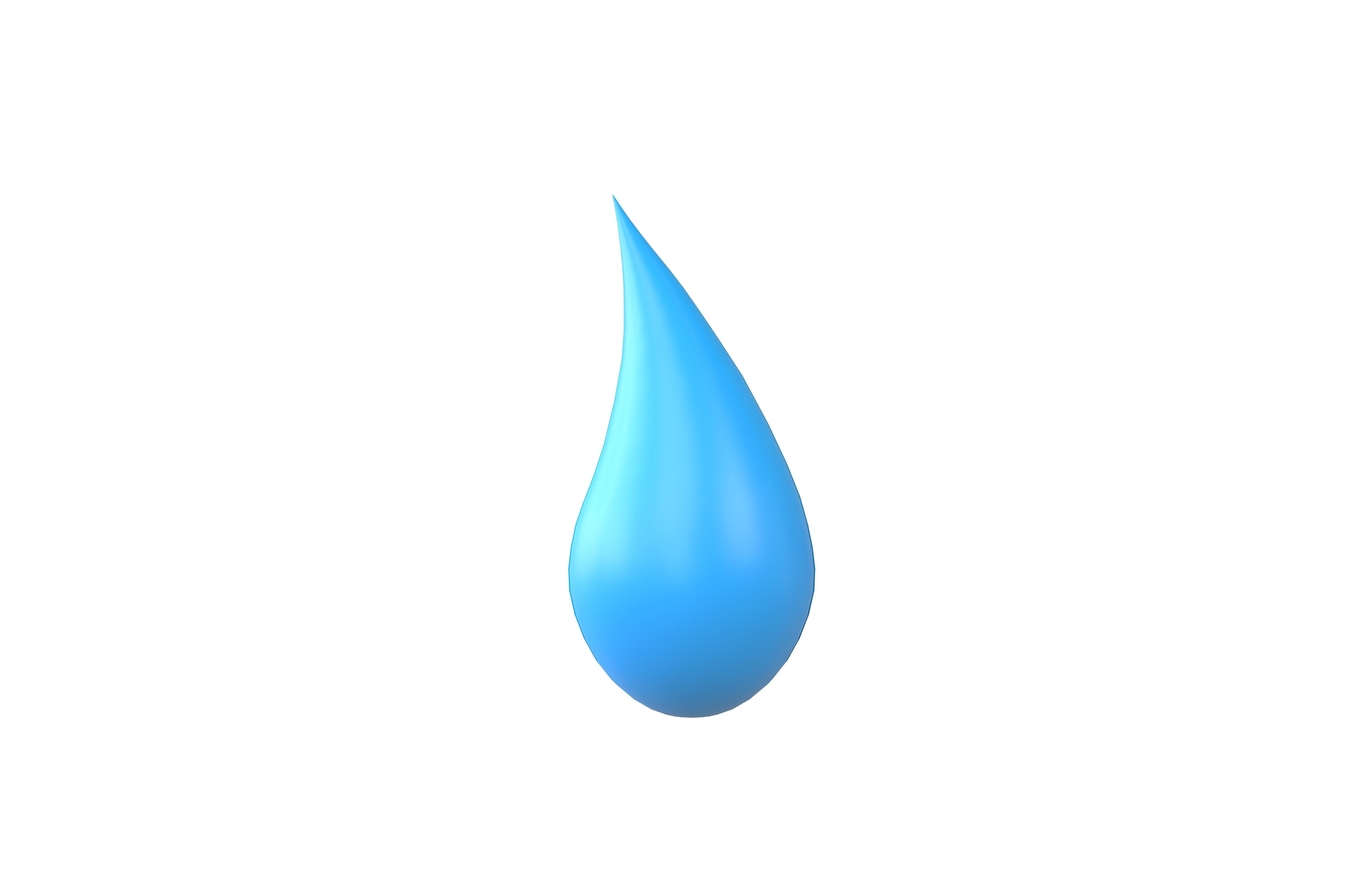 Water Drops v5 003 Low-poly 3D model_1