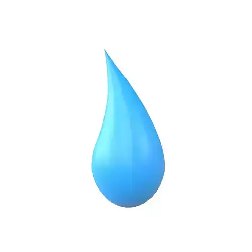 Water Drops v5 003 Low-poly 3D model