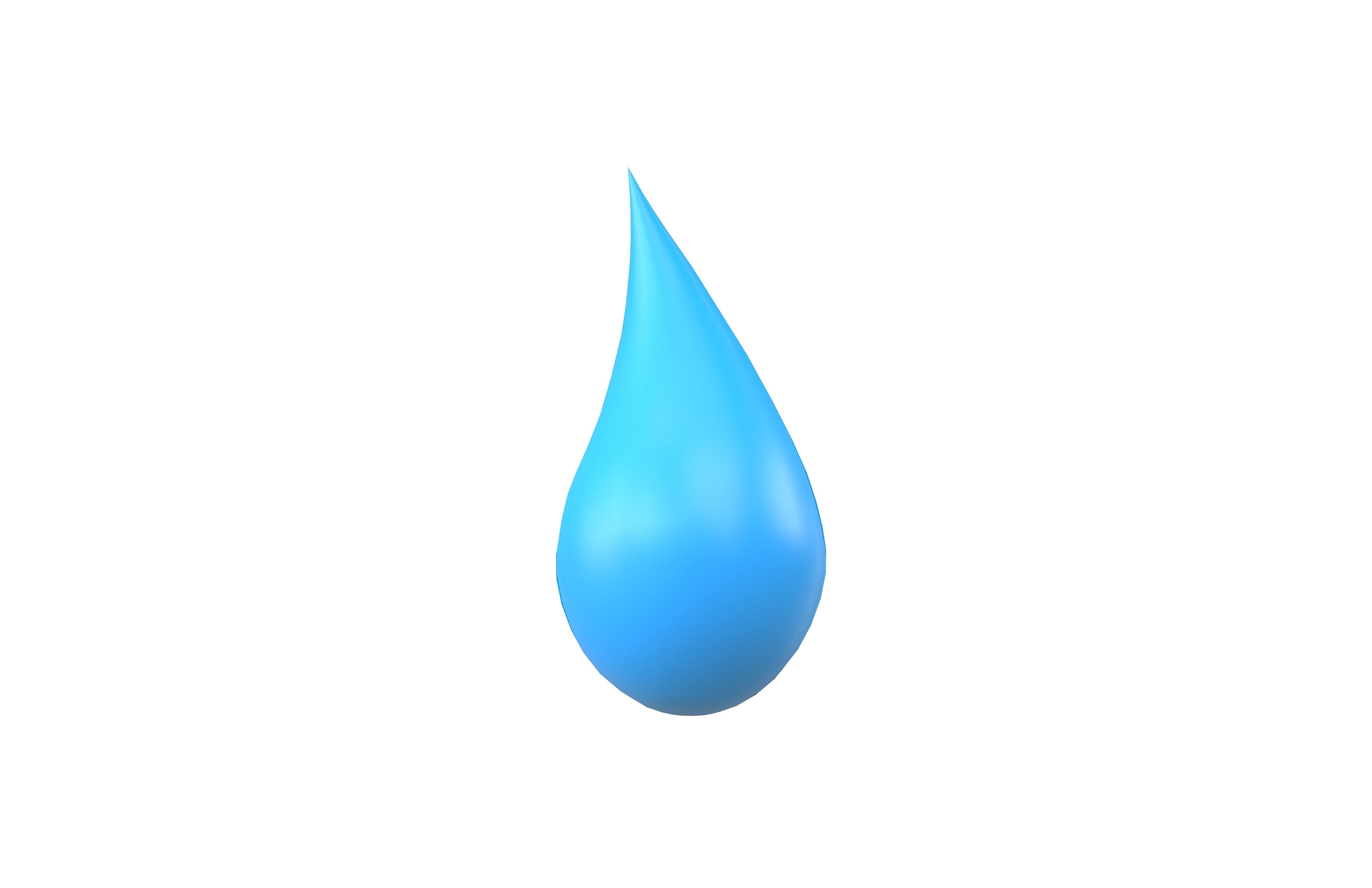 Water Drops v5 003 Low-poly 3D model_3