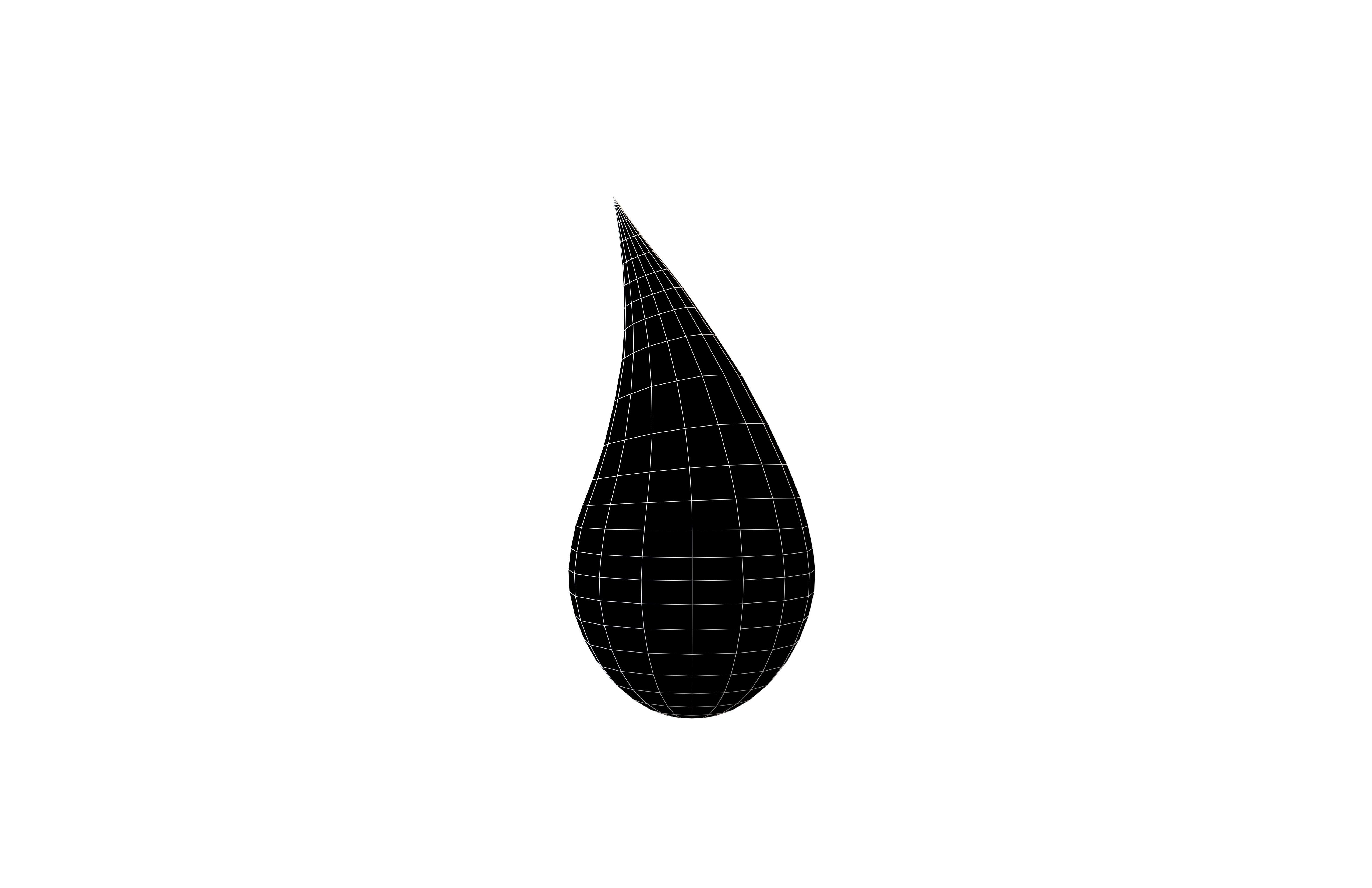 Water Drops v5 003 Low-poly 3D model_5