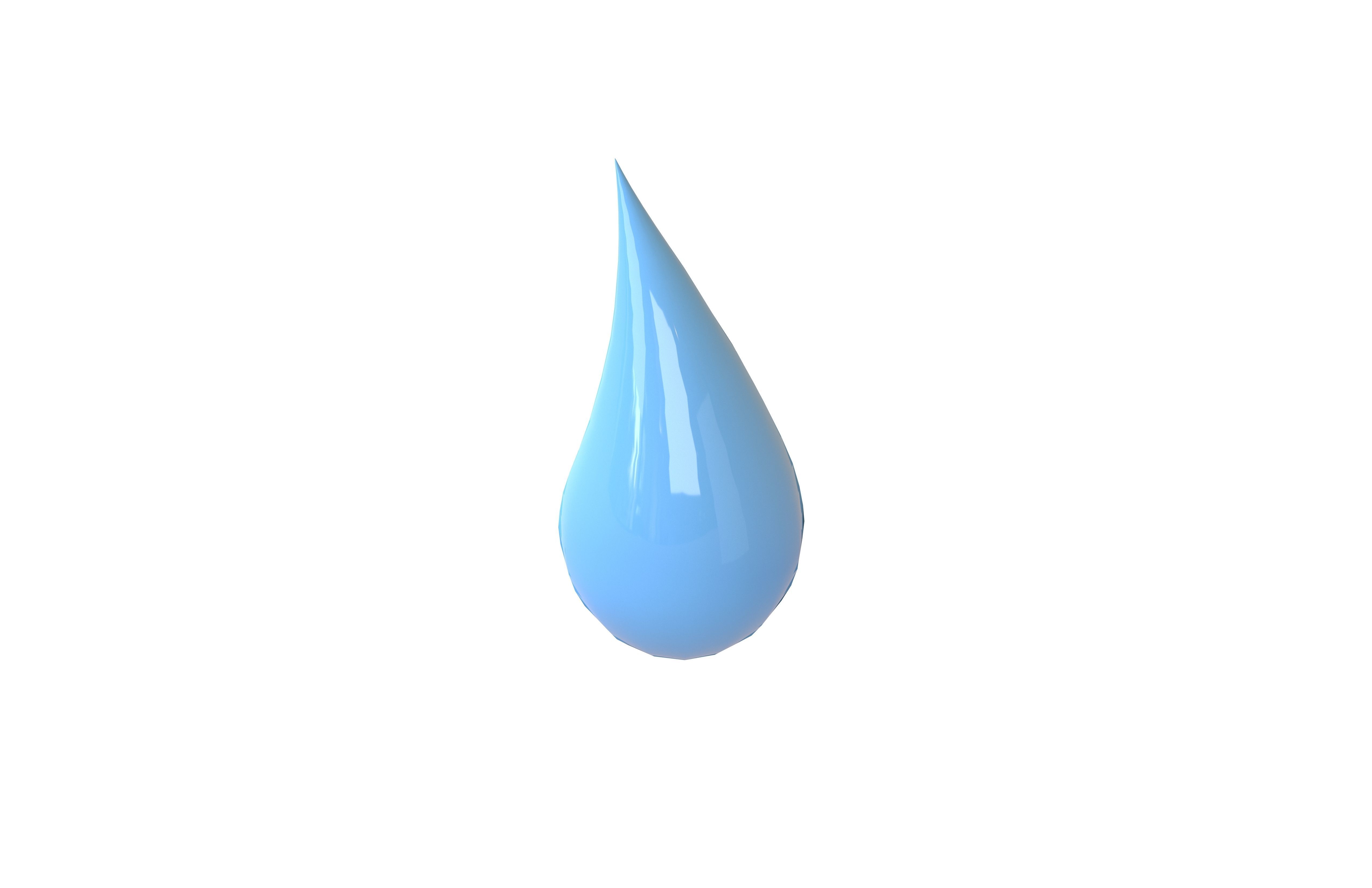 Water Drops v5 004 Low-poly 3D model_2