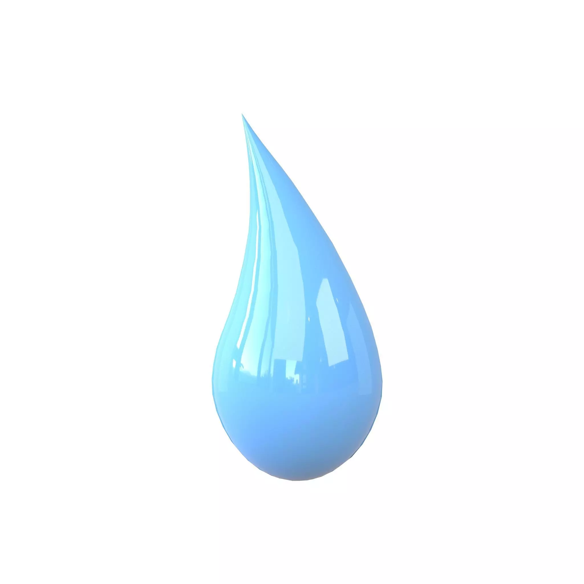 Water Drops v5 004 Low-poly 3D model_0