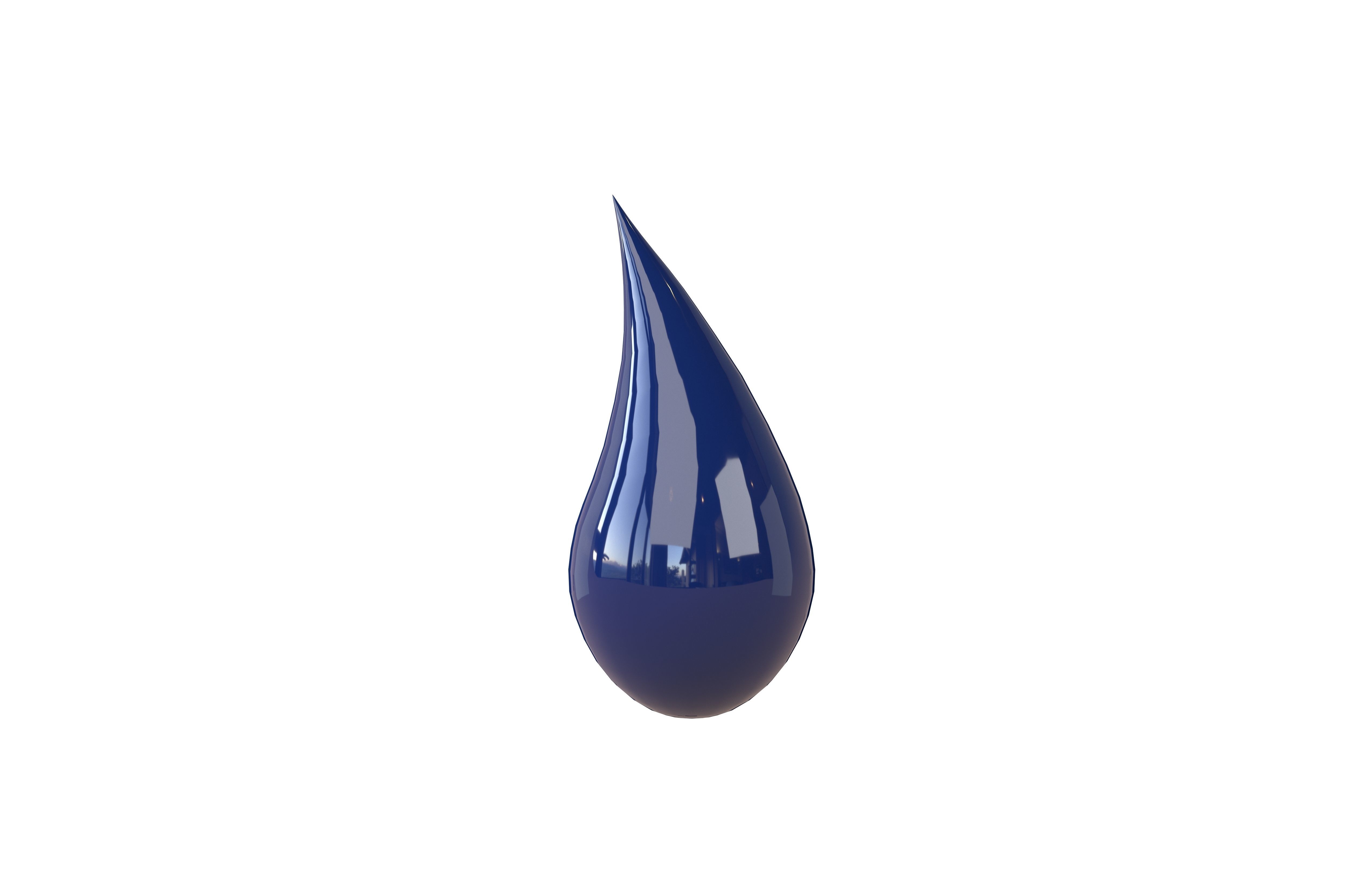 Water Drops v5 005 Low-poly 3D model_1