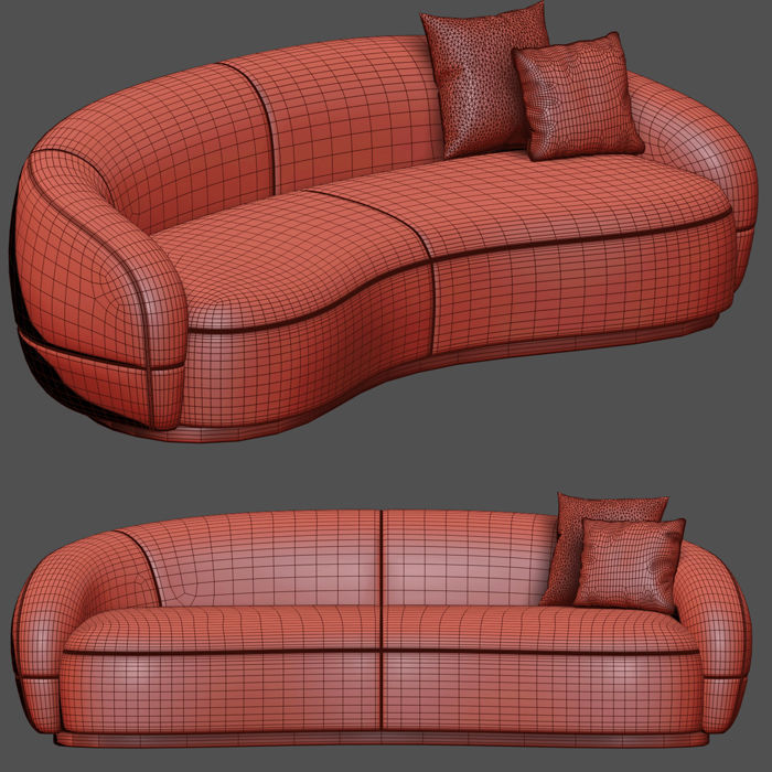 Siena Sofa 3D model_3