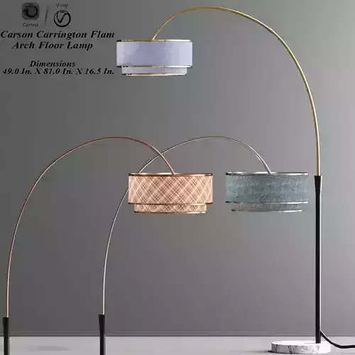 Carson Carrington Flam Arch Floor Lamp