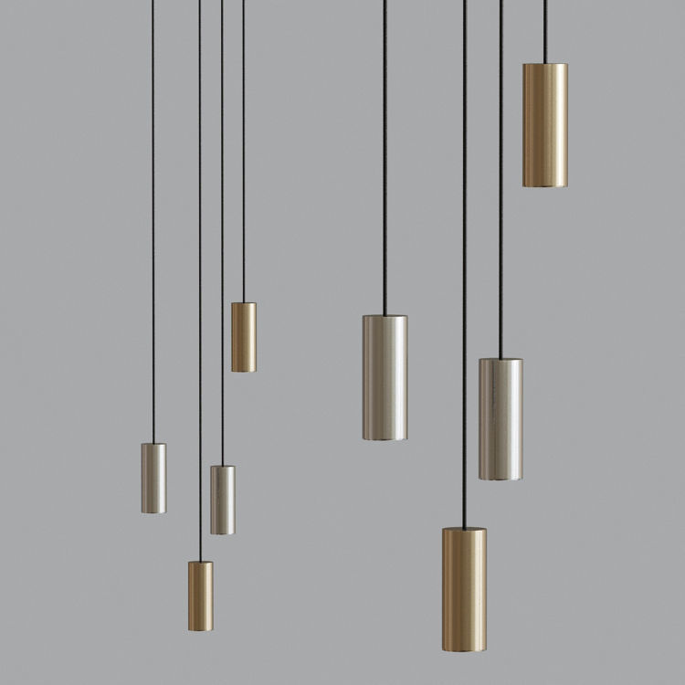 Light Geometric Pendant light Chandelier Collection 3D model_1