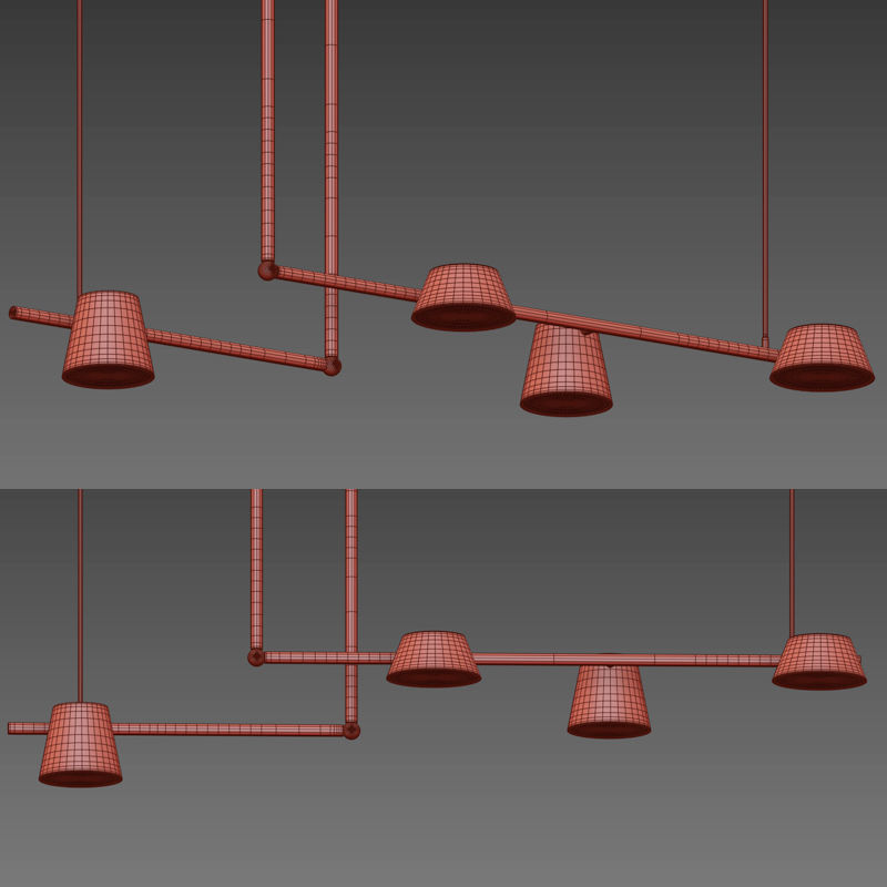 Linear luminaires With Led  Collection 3D model_4
