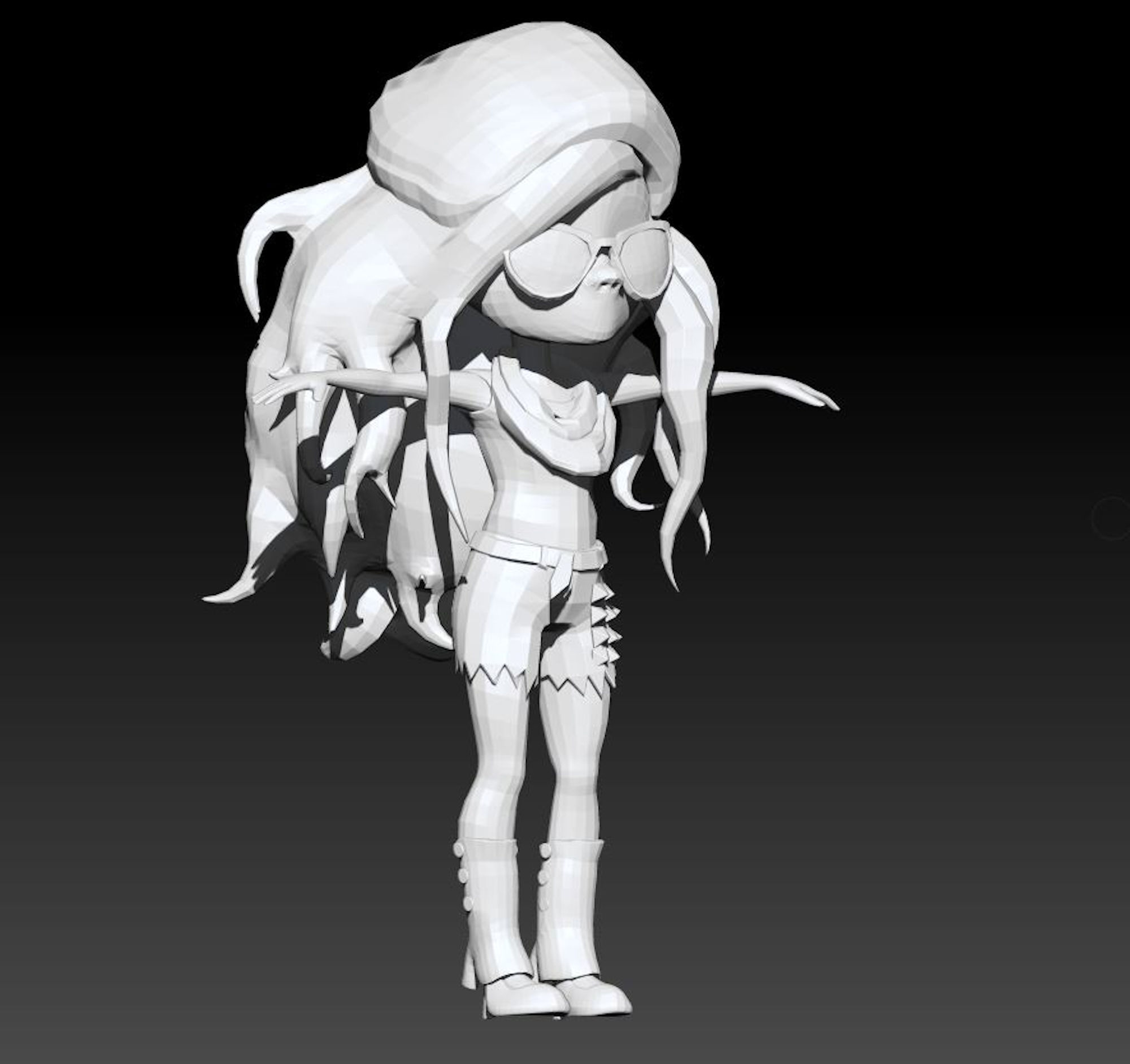 Izzy Base Mesh Model 3D model_2