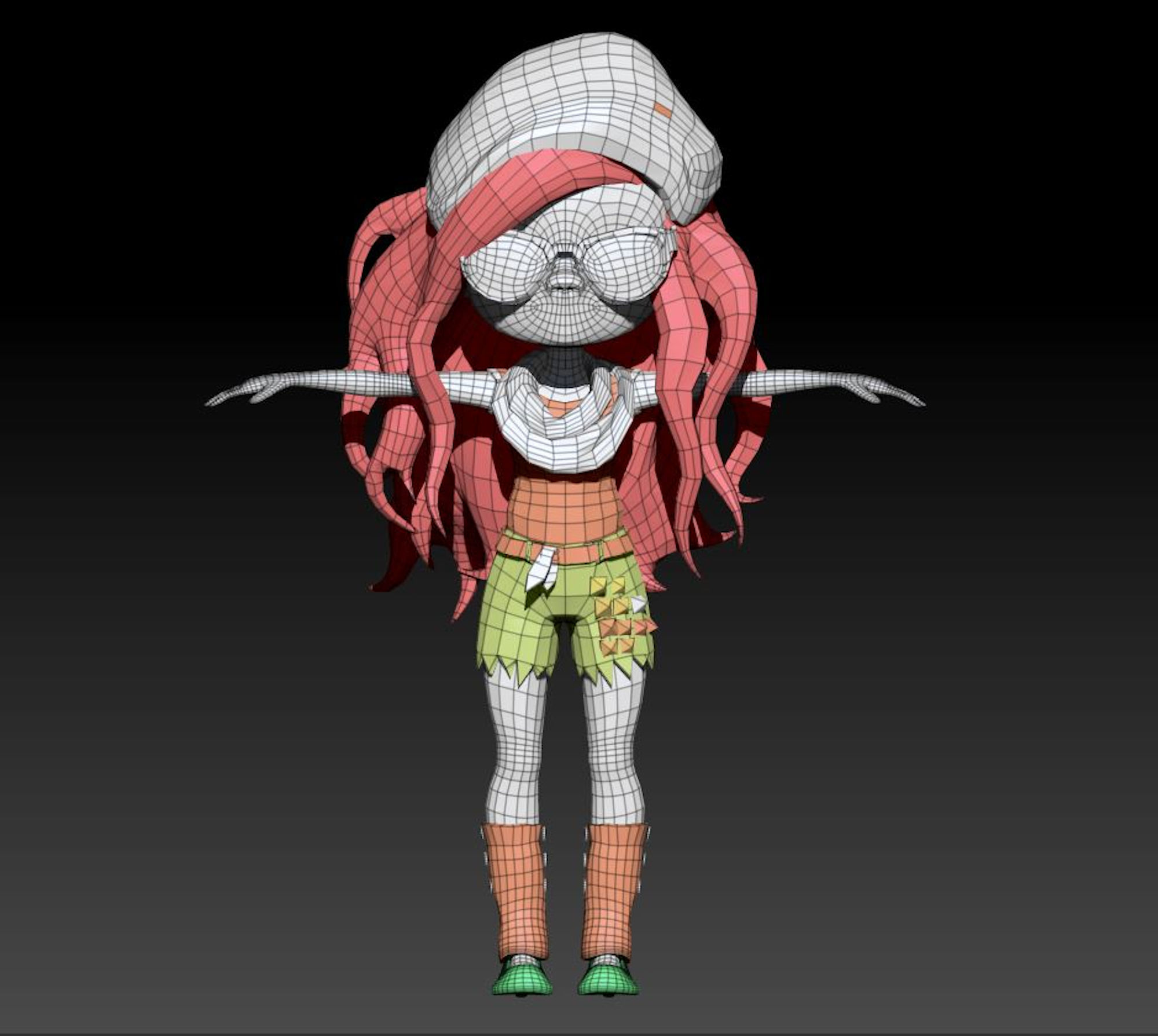 Izzy Base Mesh Model 3D model_5