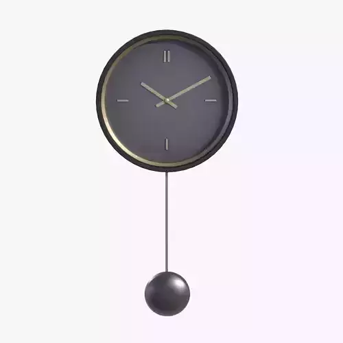 STRUSK clock black