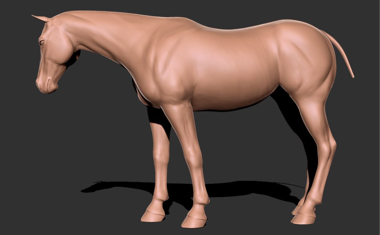Horse 006 3D print model_4