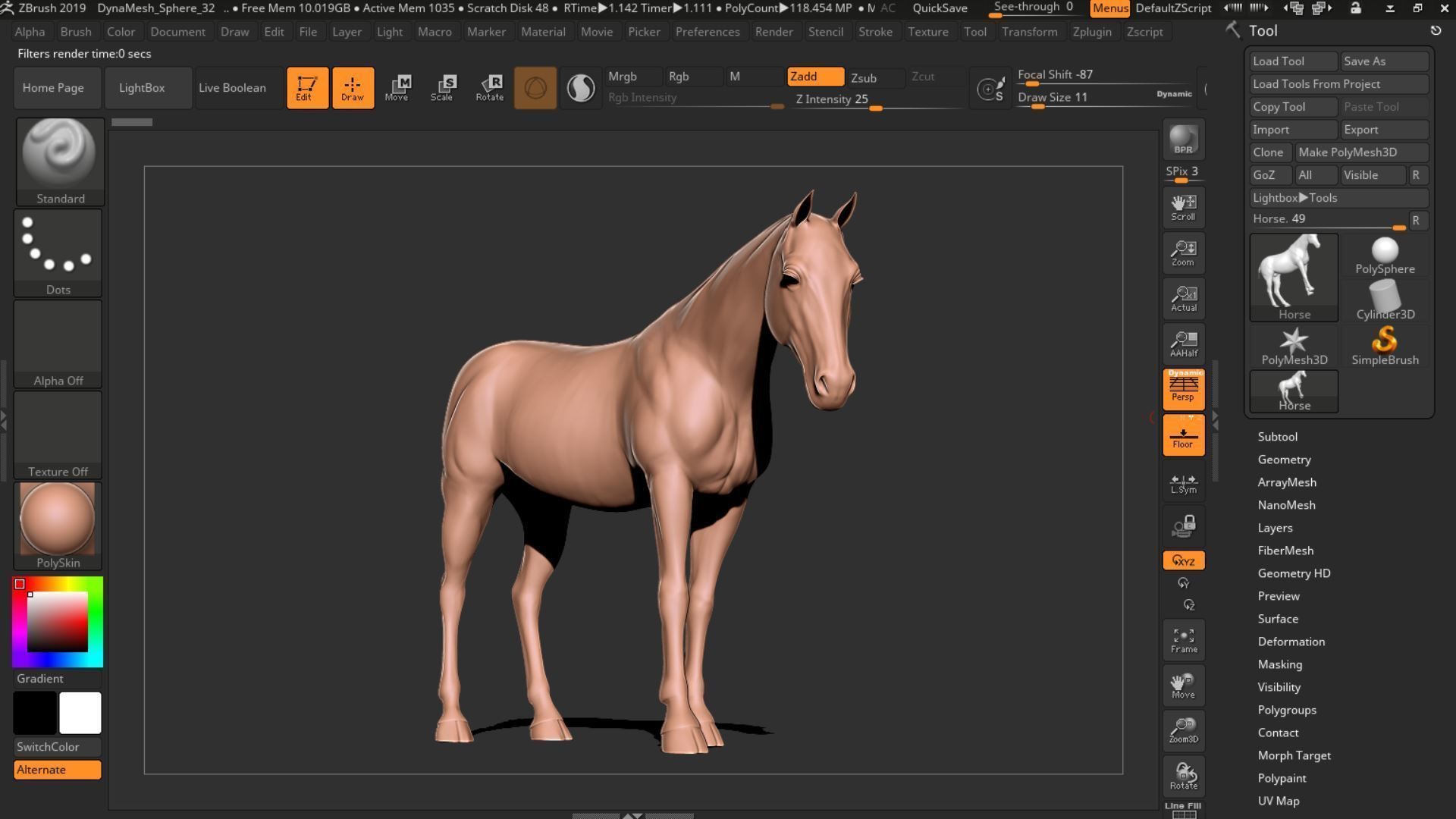 Horse 006 3D print model_14
