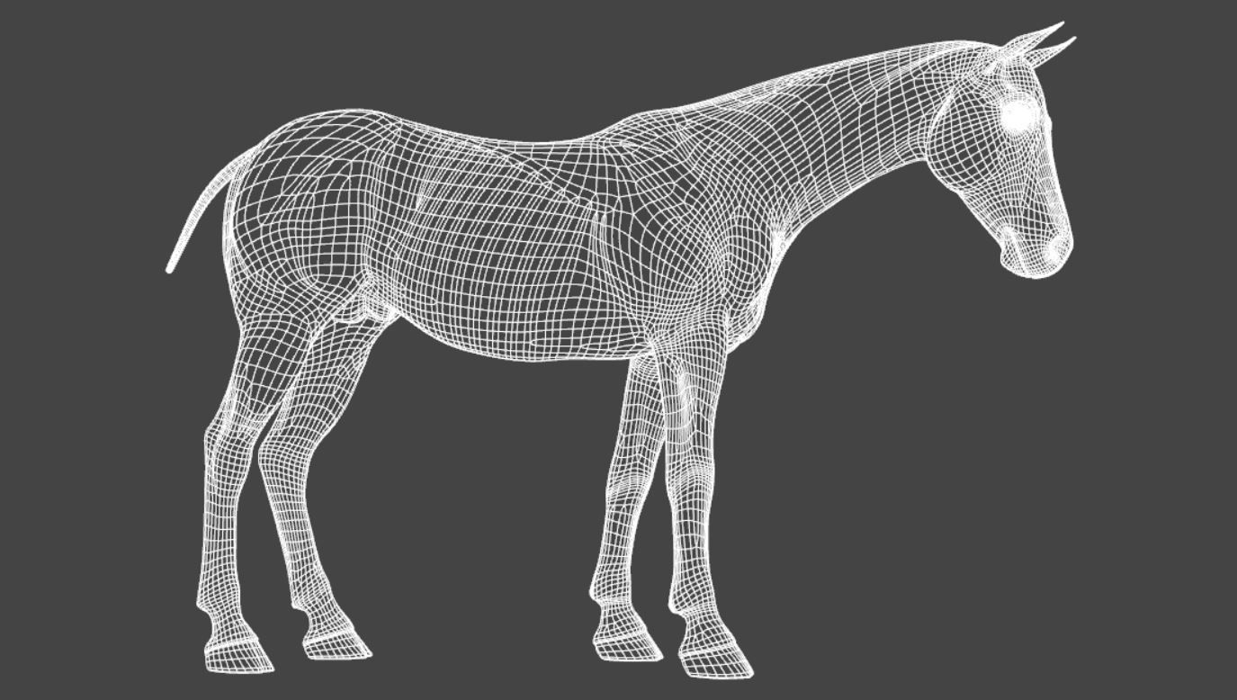 Horse 006 3D print model_11