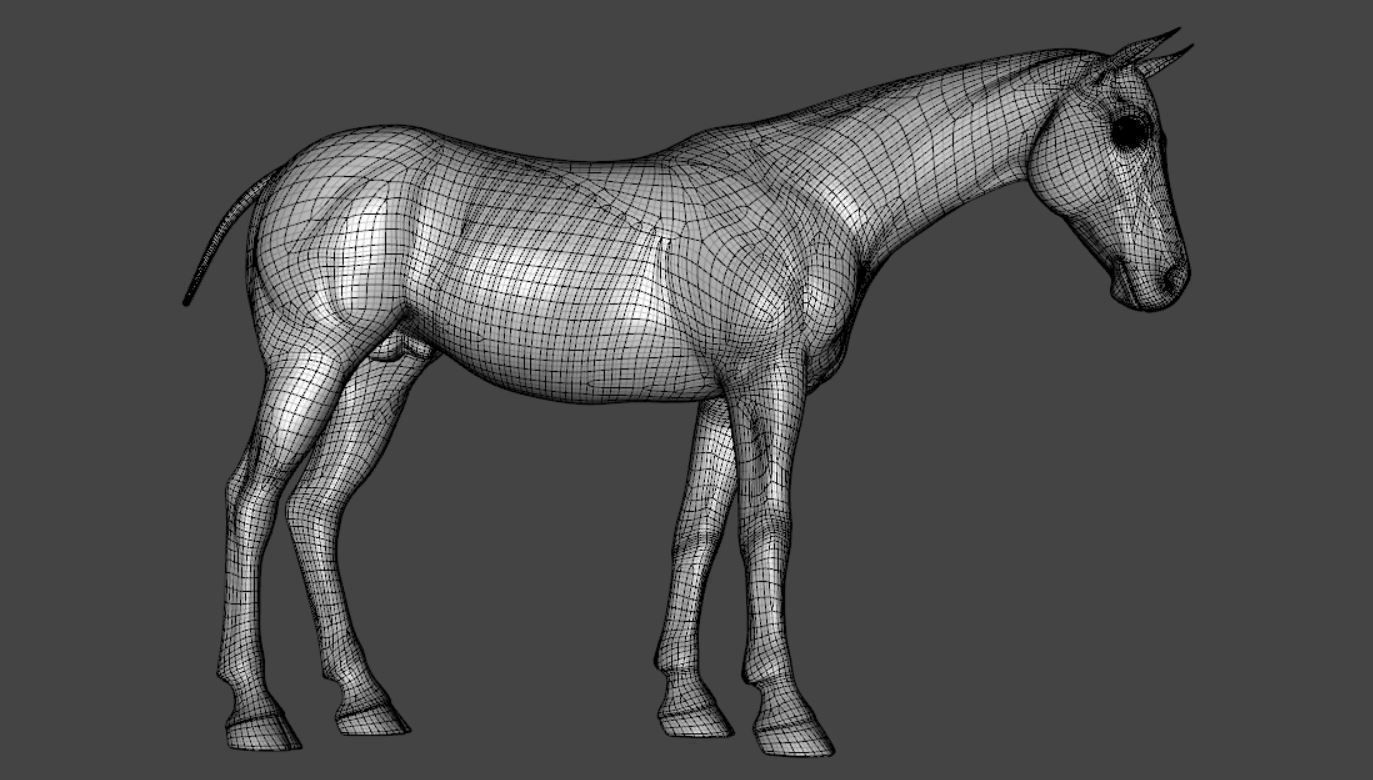 Horse 006 3D print model_12