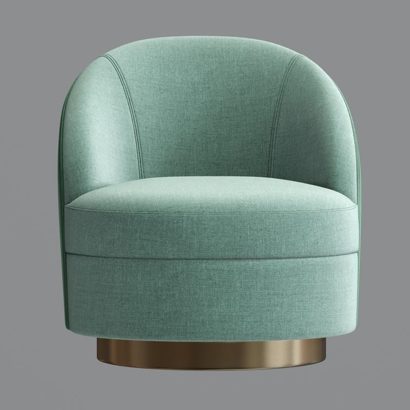 The Axel Swivel Armchair 3D model_2