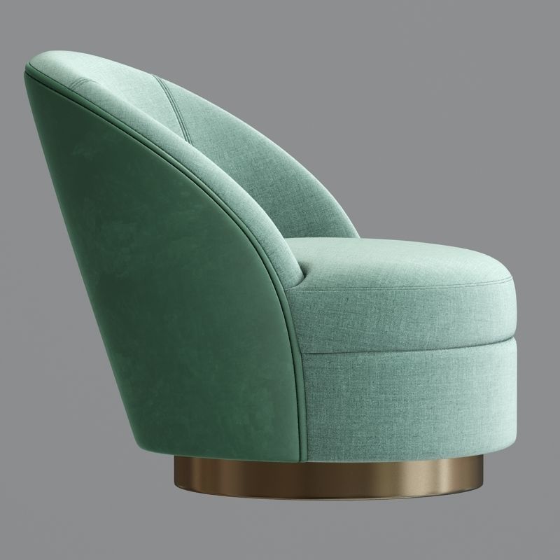 The Axel Swivel Armchair 3D model_1