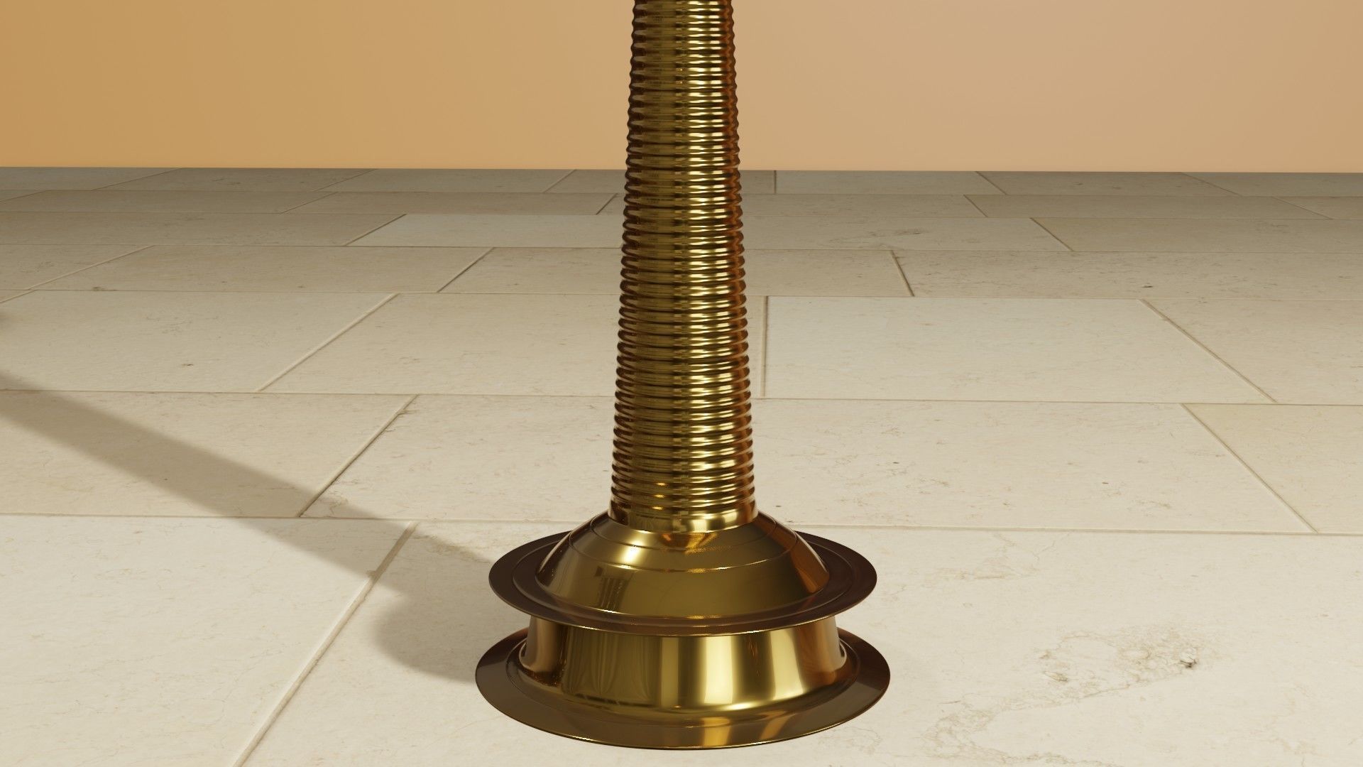 Traditional lamp Low-poly 3D model_4