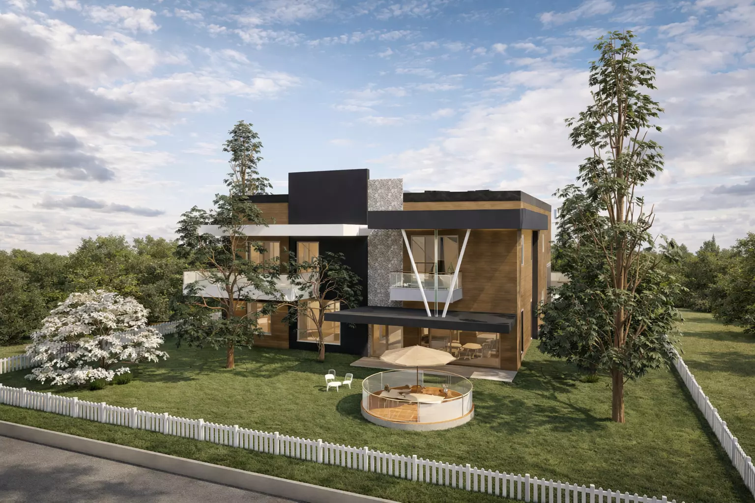 modern house 3D print model