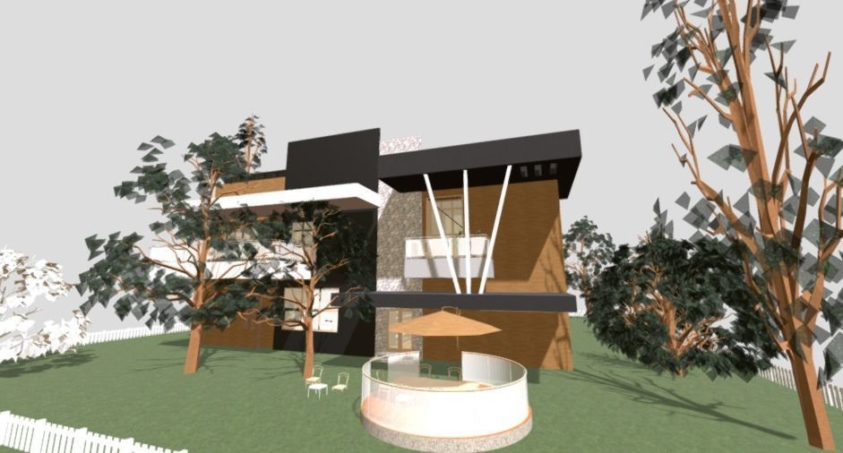 modern house 3D print model_4