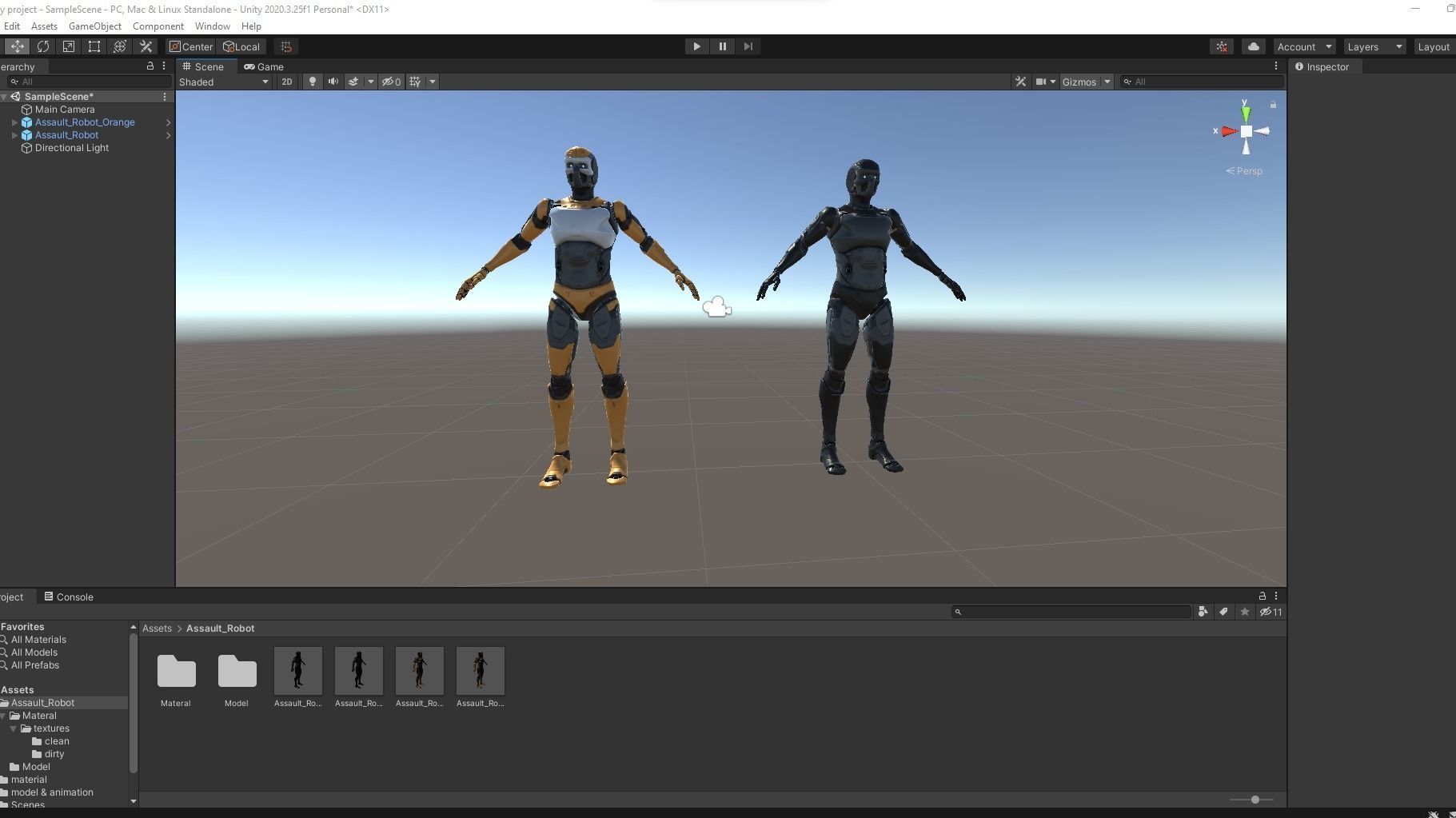 Assault Robot Low-poly 3D model_6
