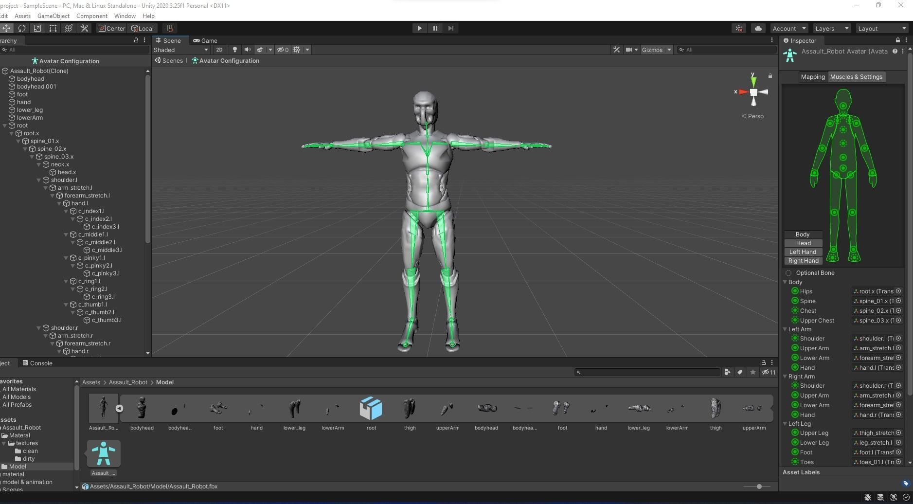 Assault Robot Low-poly 3D model_20