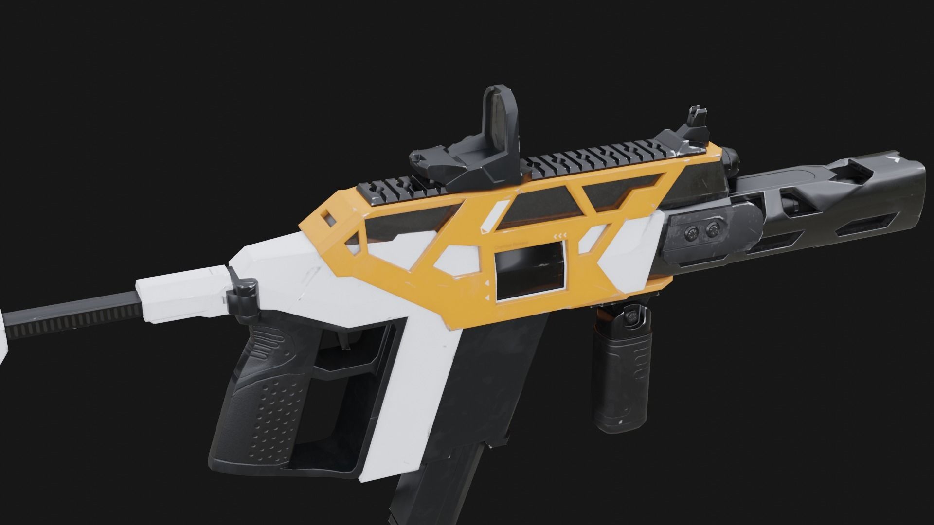 Assault Robot Low-poly 3D model_18