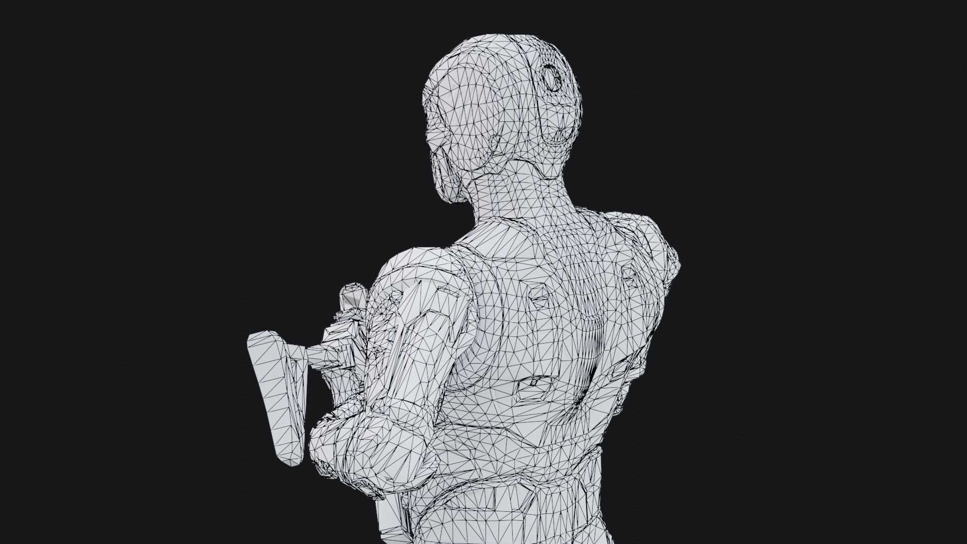 Assault Robot Low-poly 3D model_9