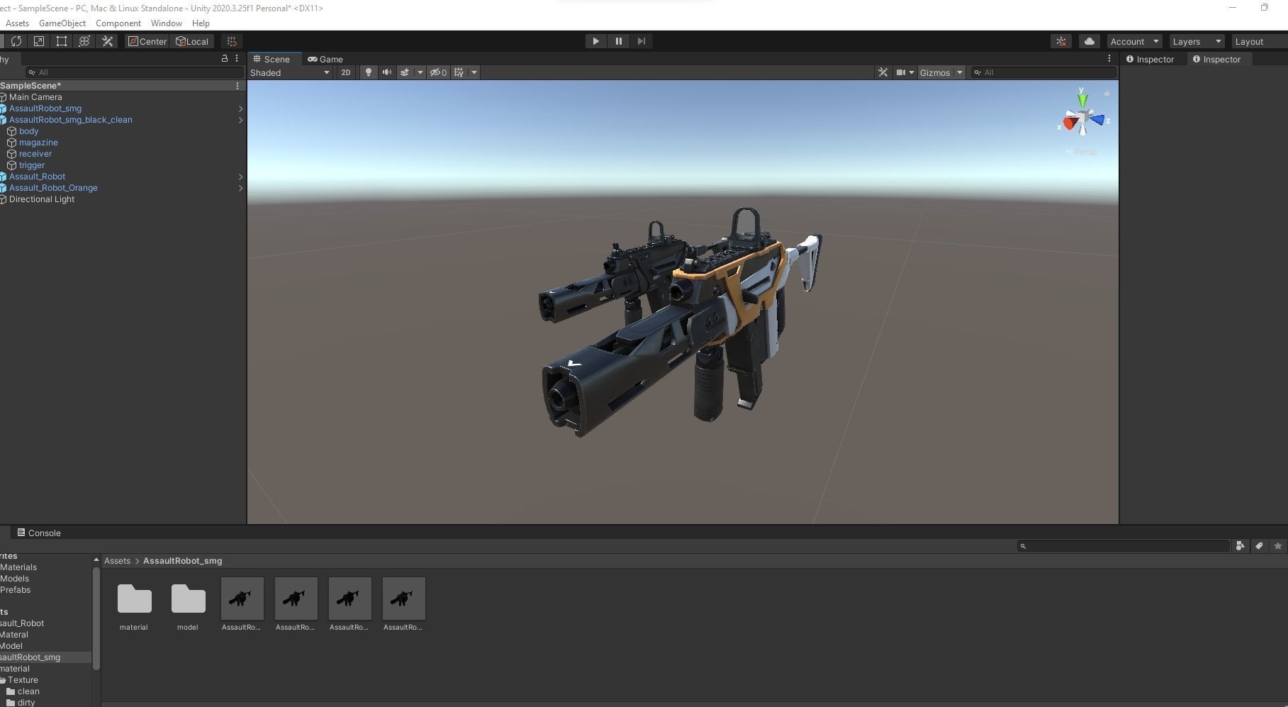 Assault Robot Low-poly 3D model_21