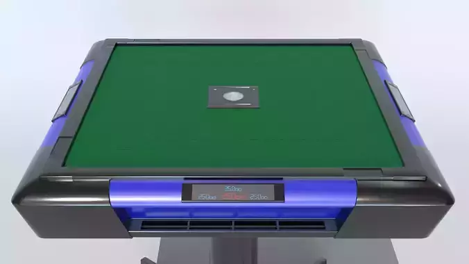 Fully automatic Mahjong Table Low-poly 3D model