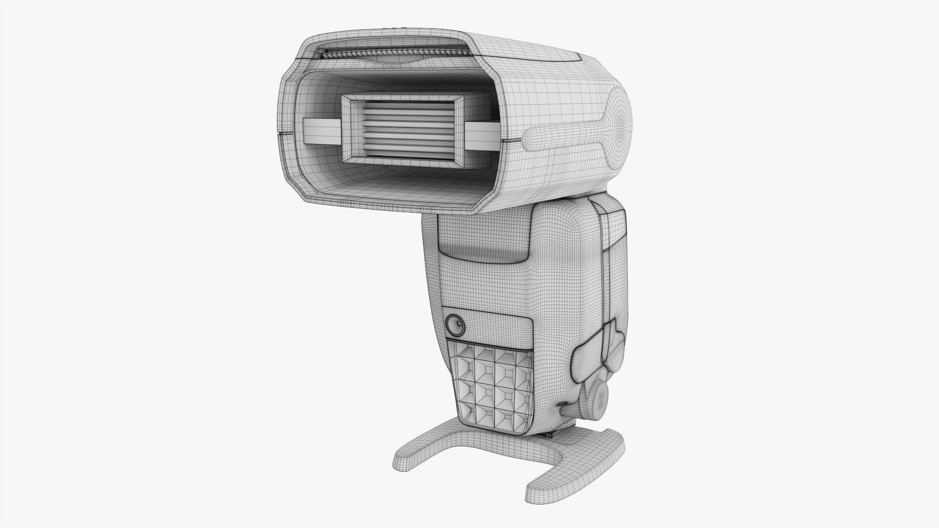 Canon Speedlite 600EX-RT wireless camera flash 3D model_13