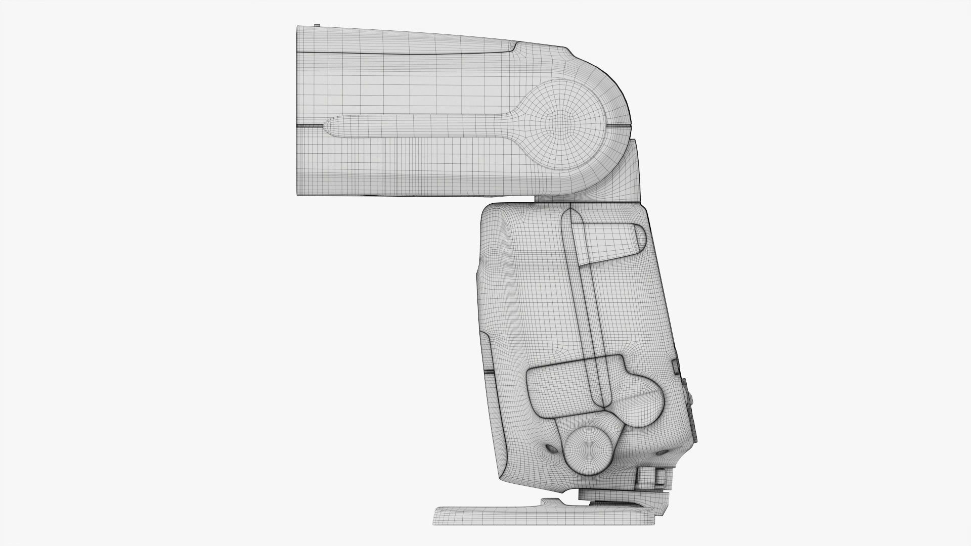 Canon Speedlite 600EX-RT wireless camera flash 3D model_21