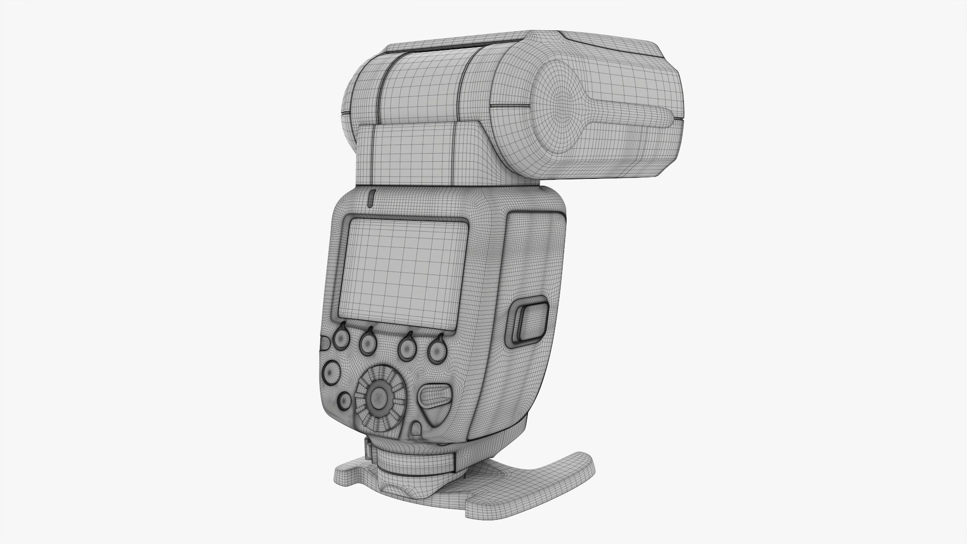 Canon Speedlite 600EX-RT wireless camera flash 3D model_15