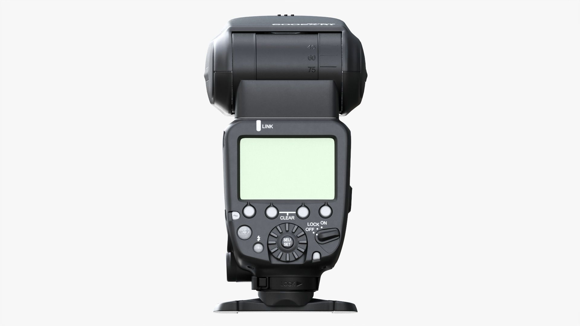 Canon Speedlite 600EX-RT wireless camera flash 3D model_5