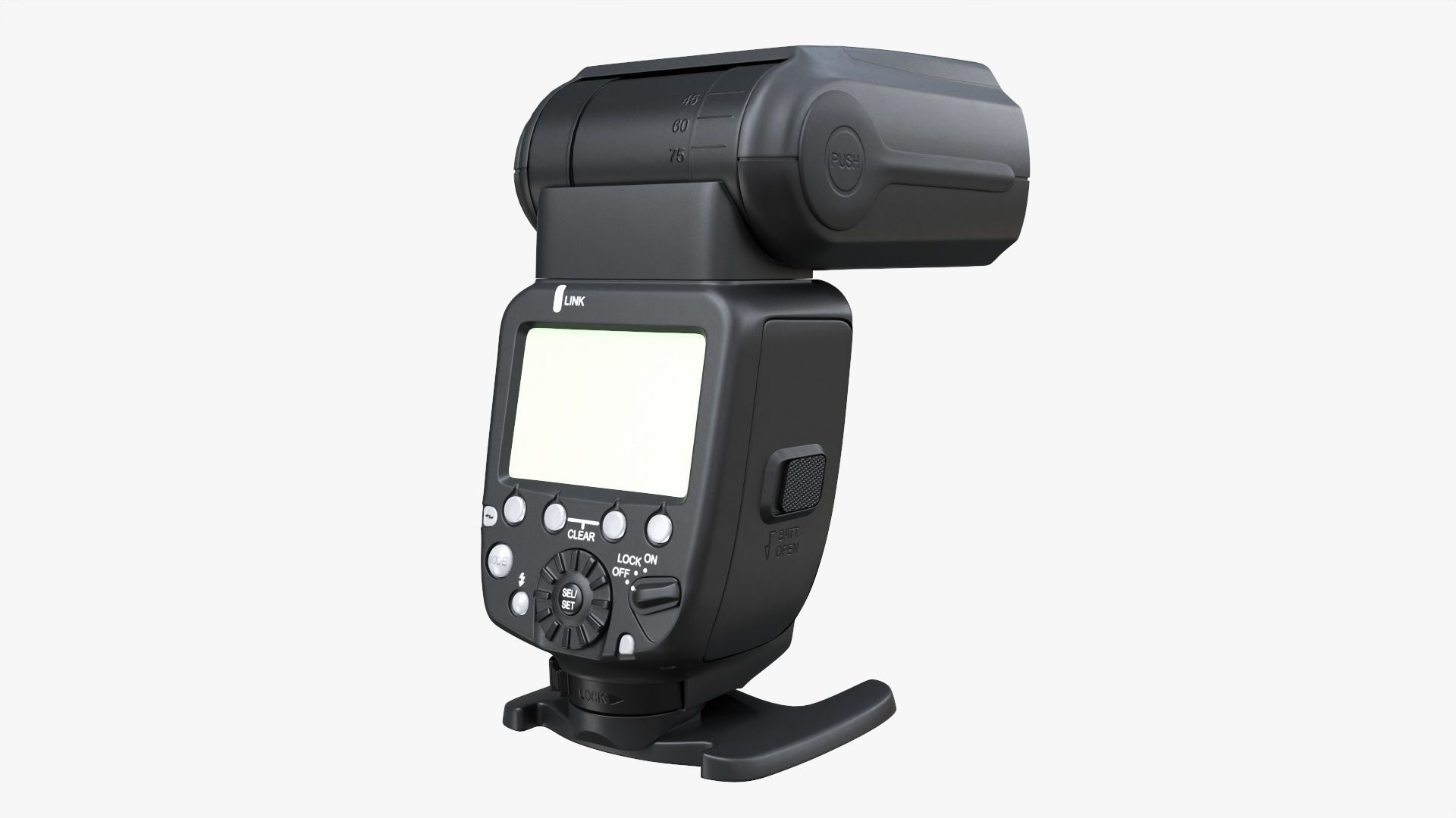 Canon Speedlite 600EX-RT wireless camera flash 3D model_1