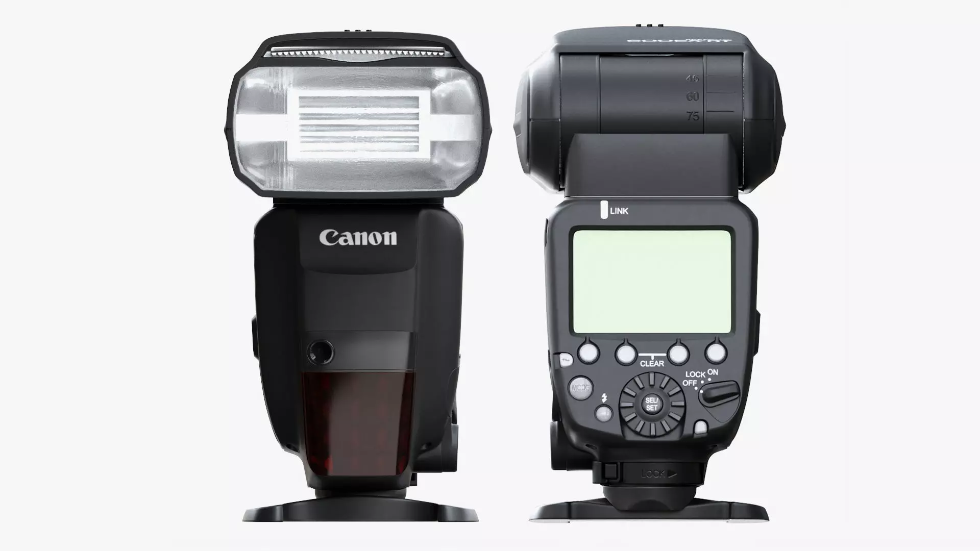 Canon Speedlite 600EX-RT wireless camera flash 3D model_0