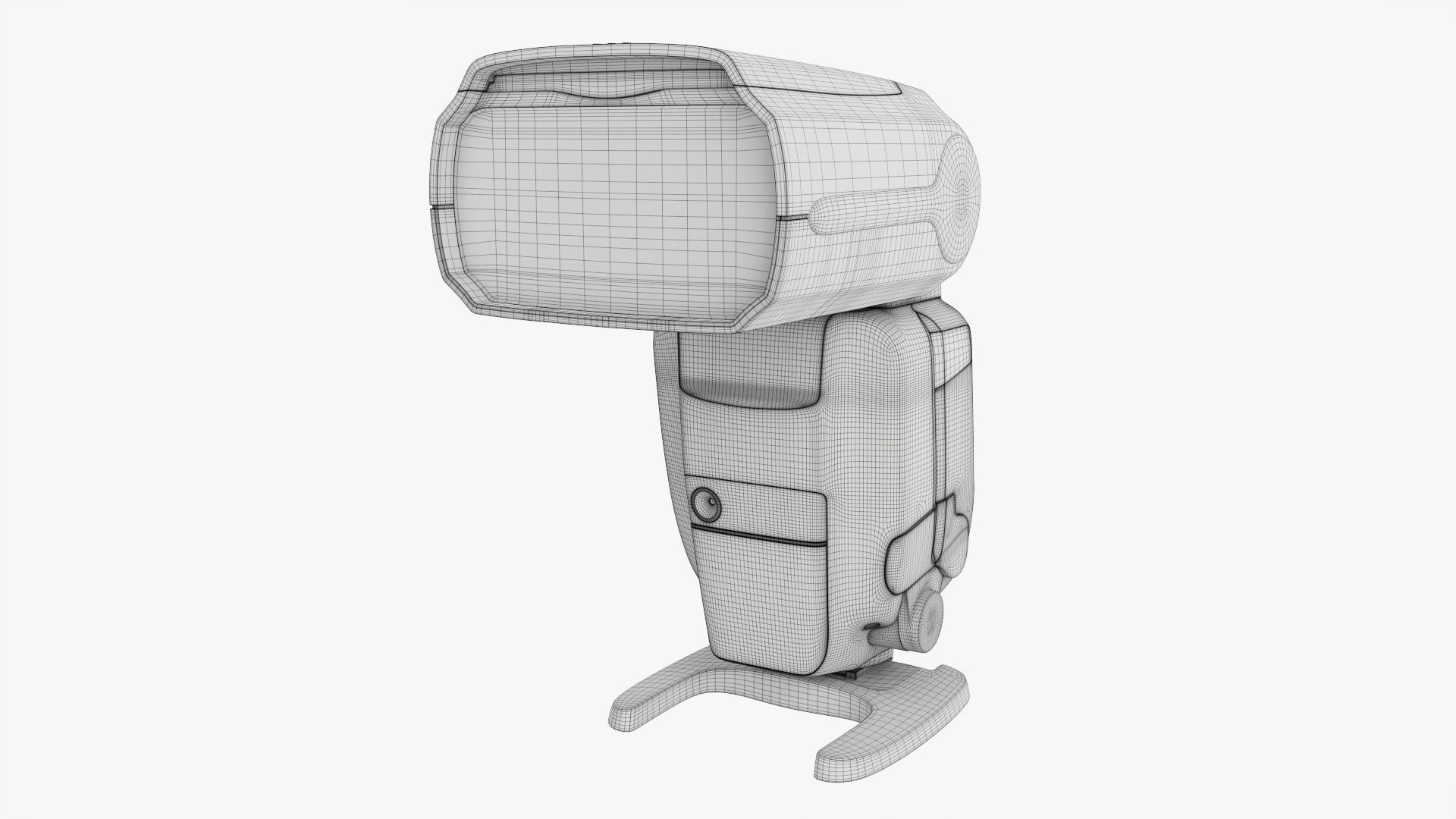 Canon Speedlite 600EX-RT wireless camera flash 3D model_12