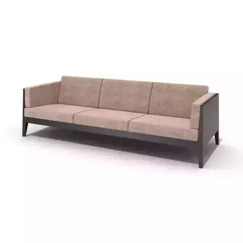 Black And Brown Fabric Couch