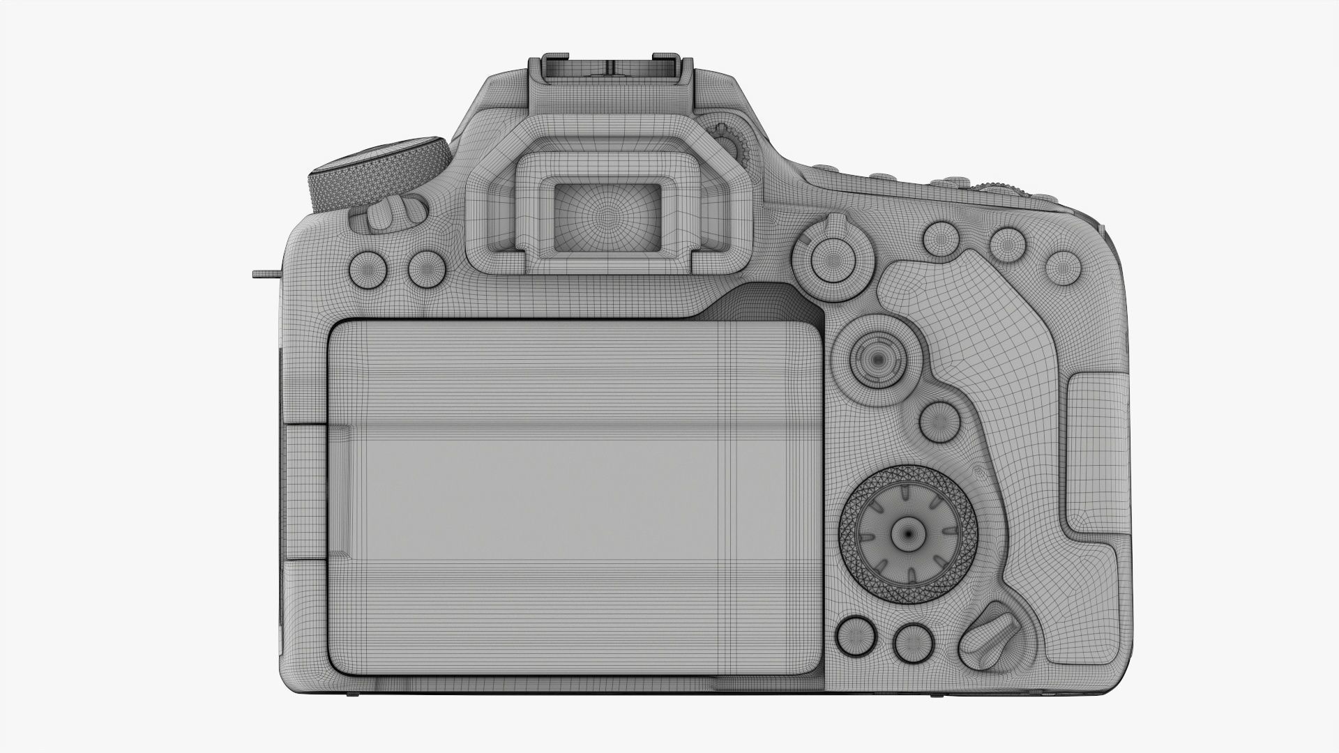 Canon EOS 90D DSLR camera 50mm STM Lens 01 3D model_21