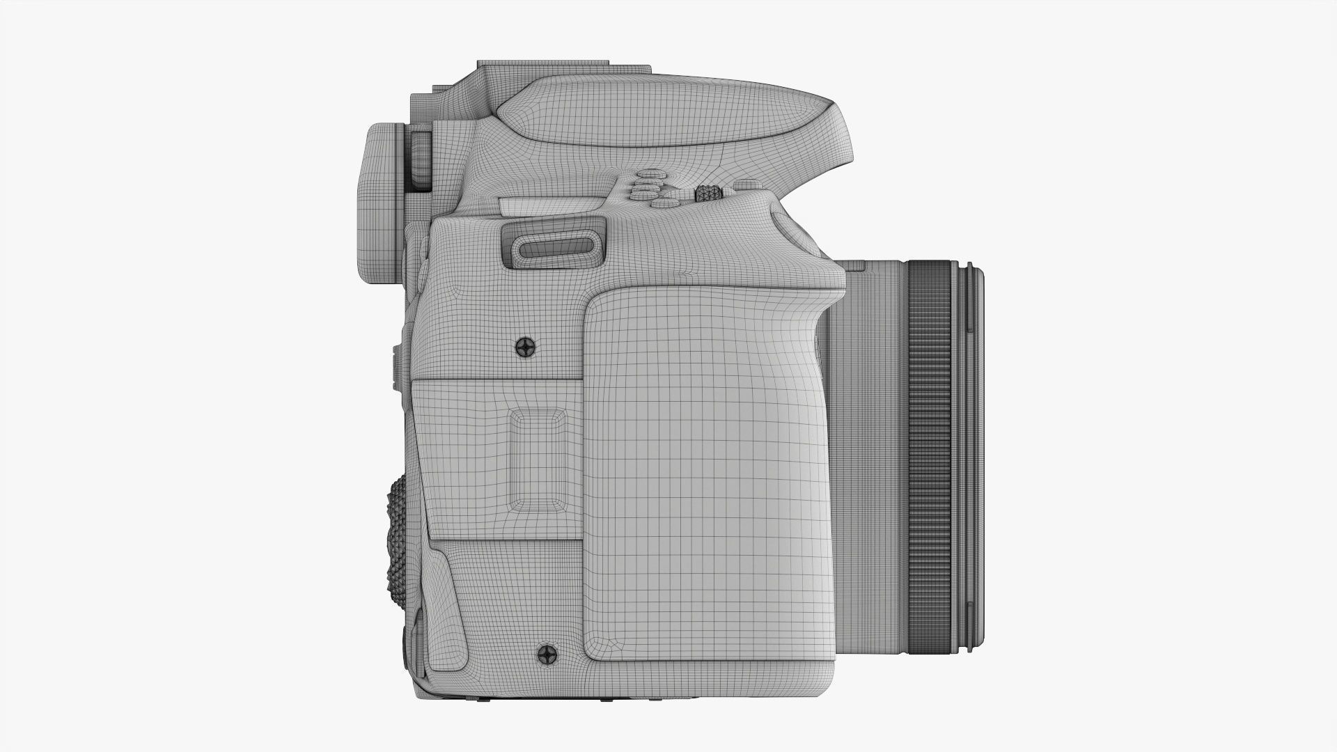 Canon EOS 90D DSLR camera 50mm STM Lens 01 3D model_25