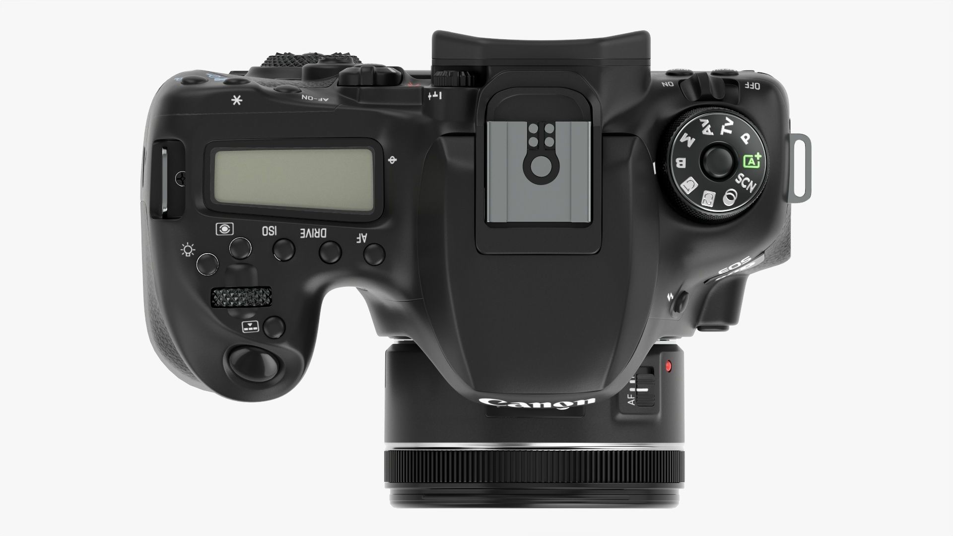 Canon EOS 90D DSLR camera 50mm STM Lens 01 3D model_19