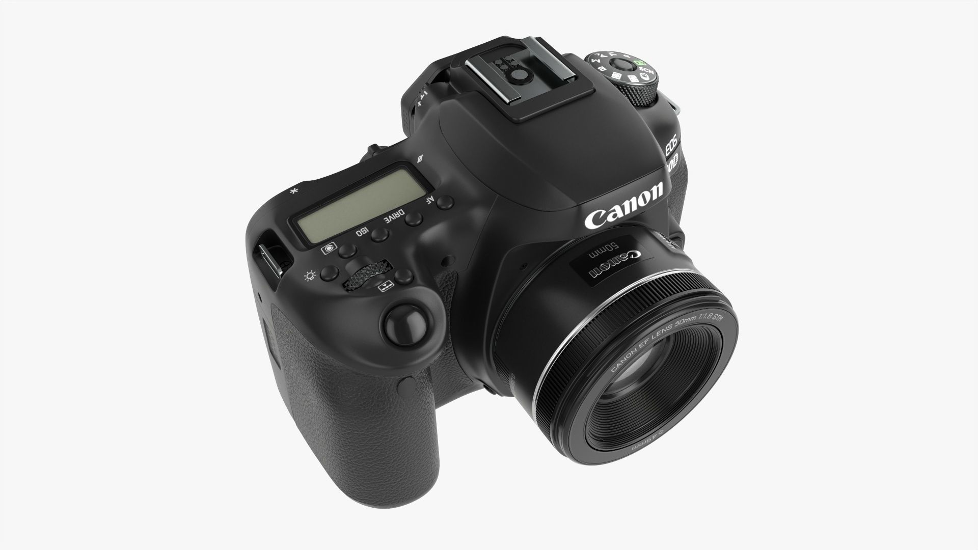 Canon EOS 90D DSLR camera 50mm STM Lens 01 3D model_3