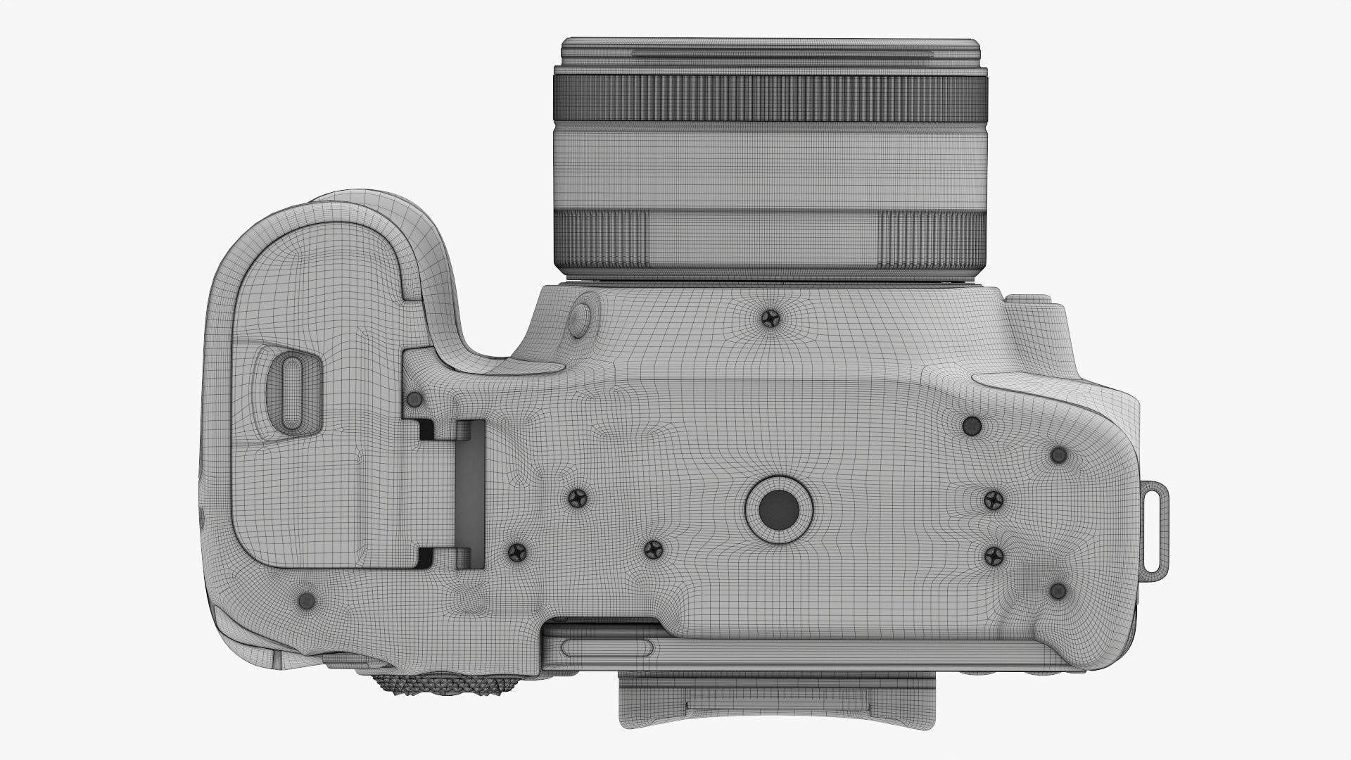 Canon EOS 90D DSLR camera 50mm STM Lens 01 3D model_29