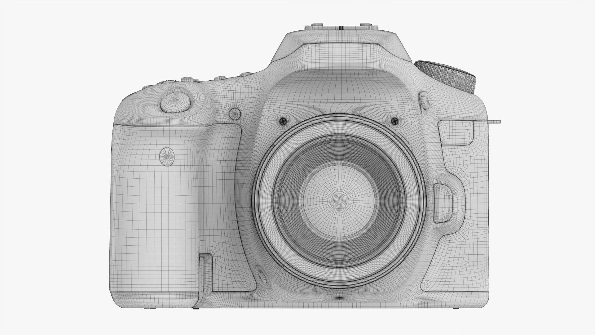 Canon EOS 90D DSLR camera 50mm STM Lens 01 3D model_23