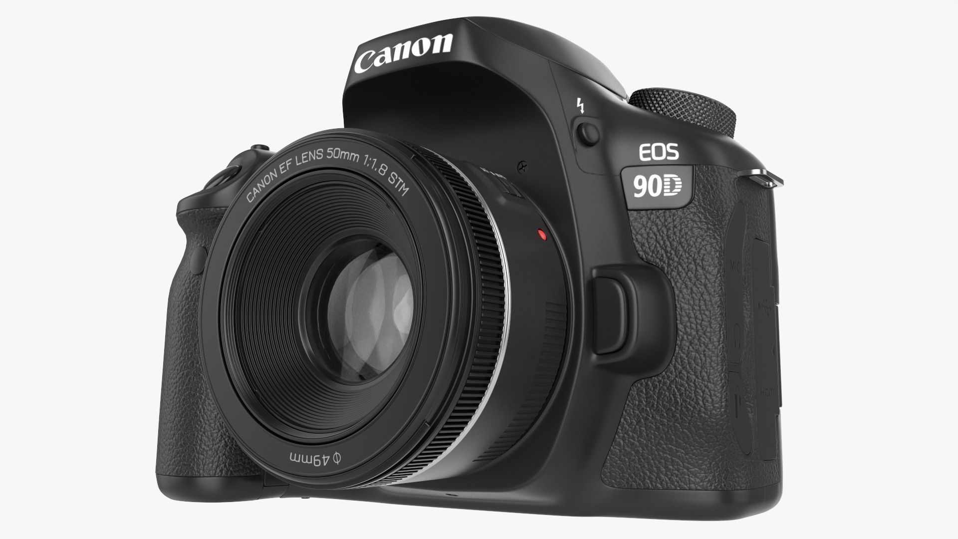 Canon EOS 90D DSLR camera 50mm STM Lens 01 3D model_4