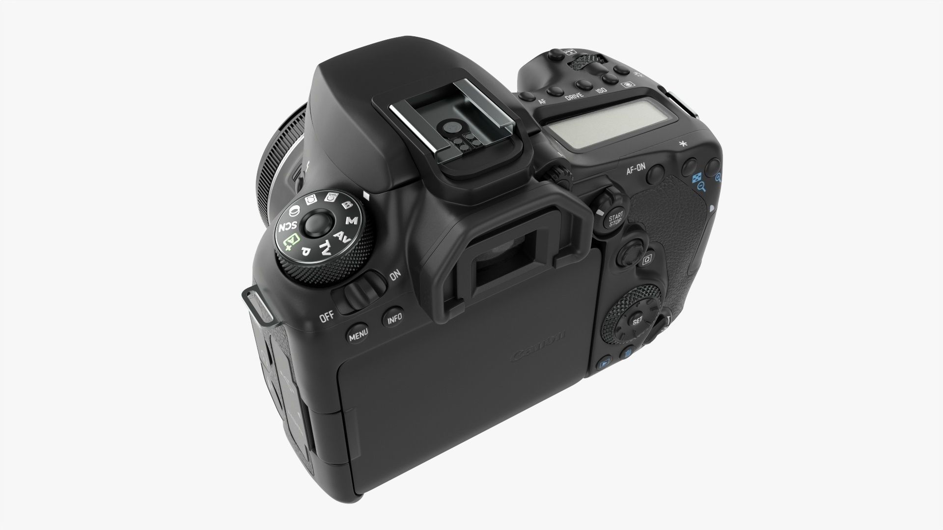 Canon EOS 90D DSLR camera 50mm STM Lens 01 3D model_1