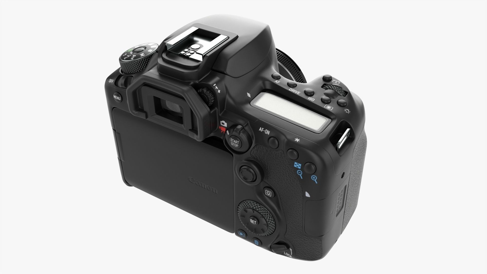 Canon EOS 90D DSLR camera 50mm STM Lens 01 3D model_2