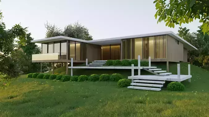 Modern House on a hill