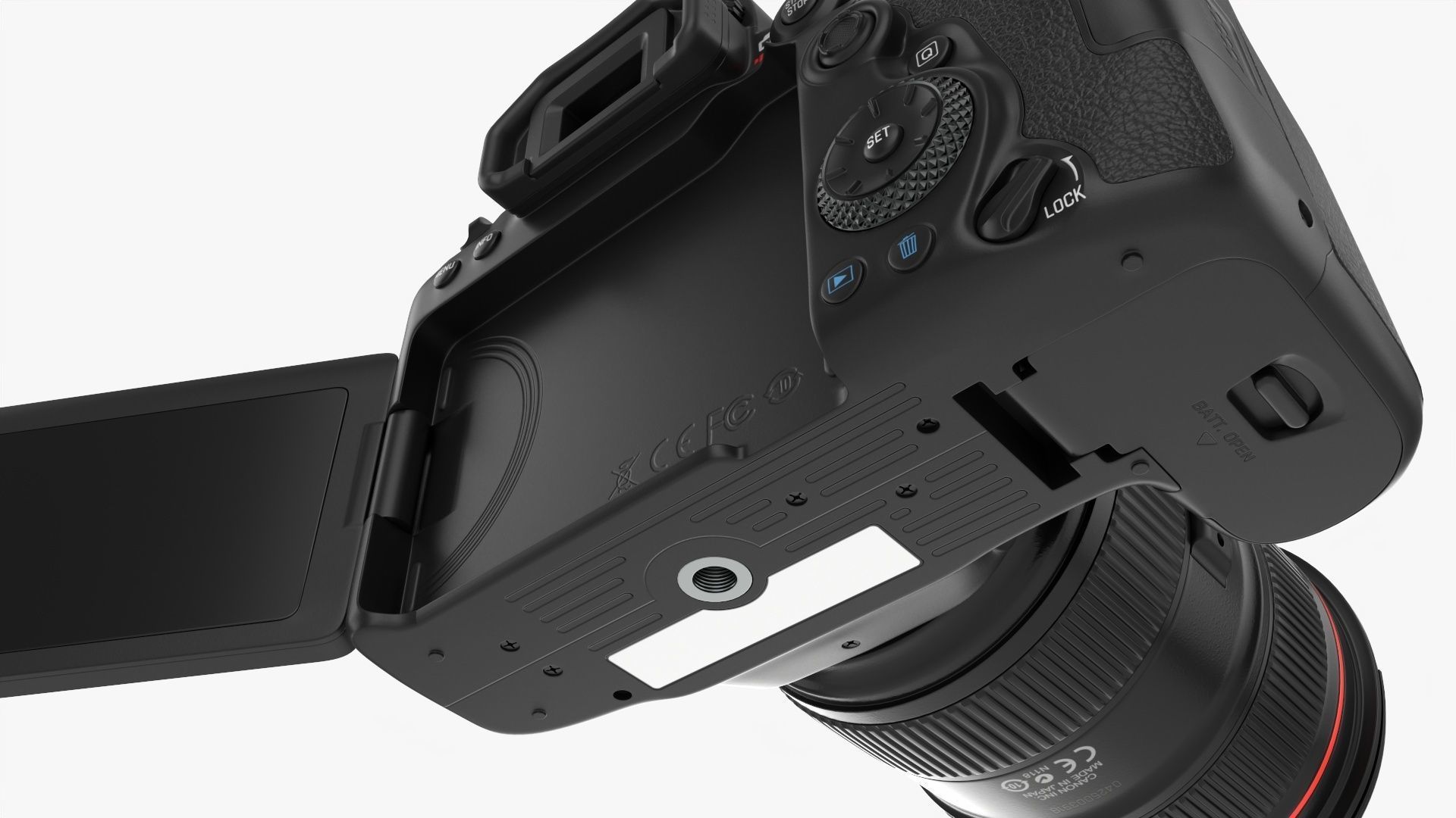 Canon EOS 90D DSLR camera EF 24-70 II USM Lens 02 3D model_8