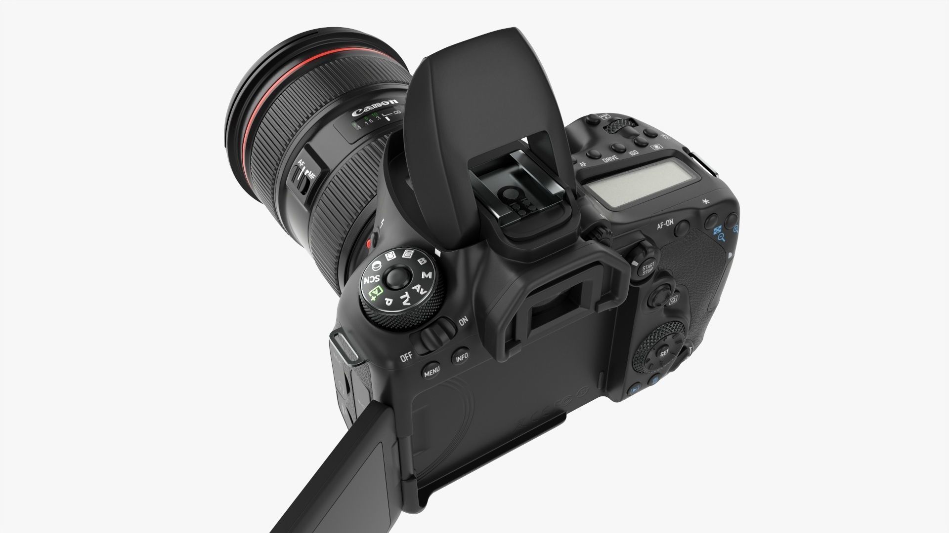 Canon EOS 90D DSLR camera EF 24-70 II USM Lens 02 3D model_1