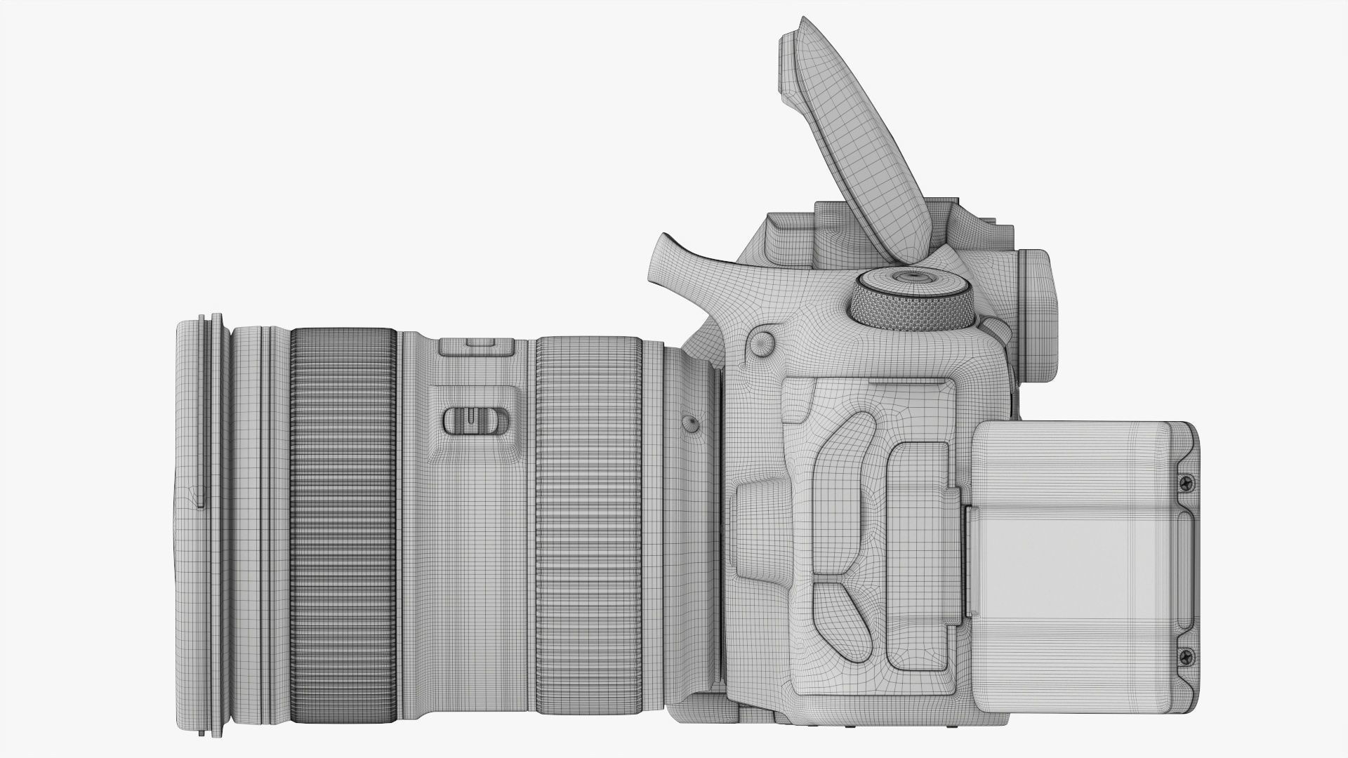Canon EOS 90D DSLR camera EF 24-70 II USM Lens 02 3D model_27